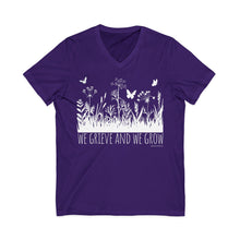 Load image into Gallery viewer, We Grieve And We Grow V-Neck
