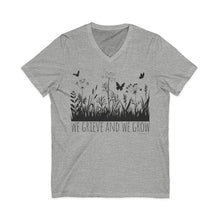 Load image into Gallery viewer, We Grieve And We Grow V-Neck
