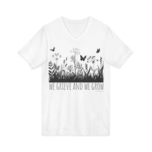 Load image into Gallery viewer, We Grieve And We Grow V-Neck
